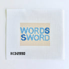 Words Sword Canvas - KC Needlepoint