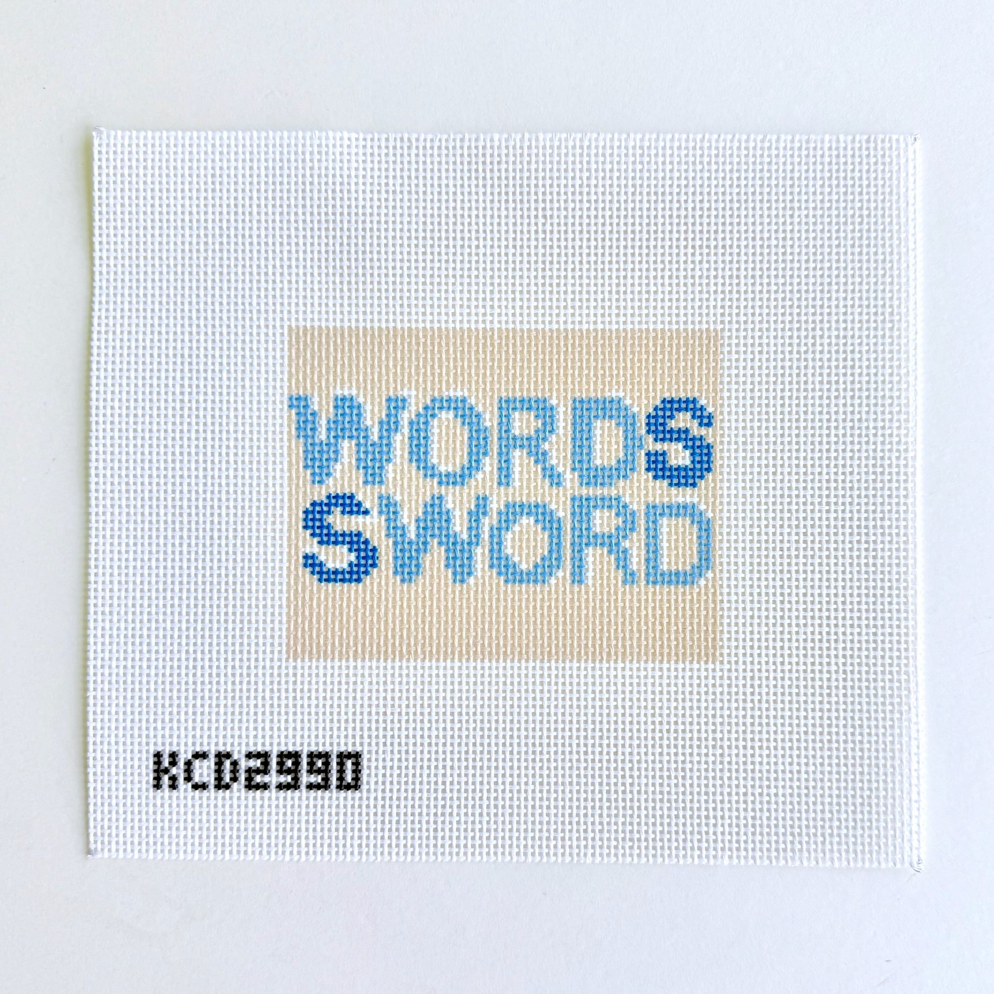 Words Sword Canvas - KC Needlepoint