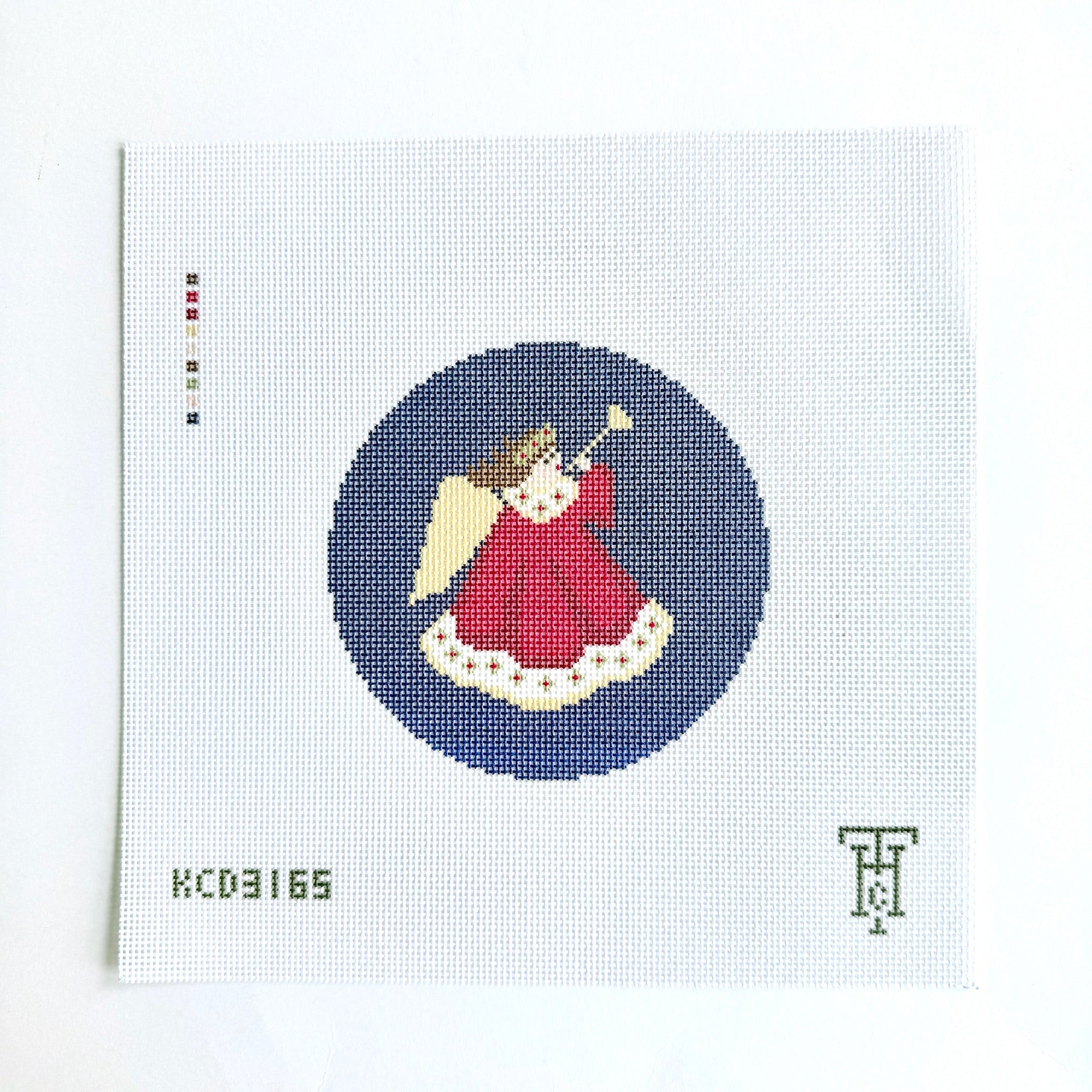 Gloria Angel Red Canvas - KC Needlepoint