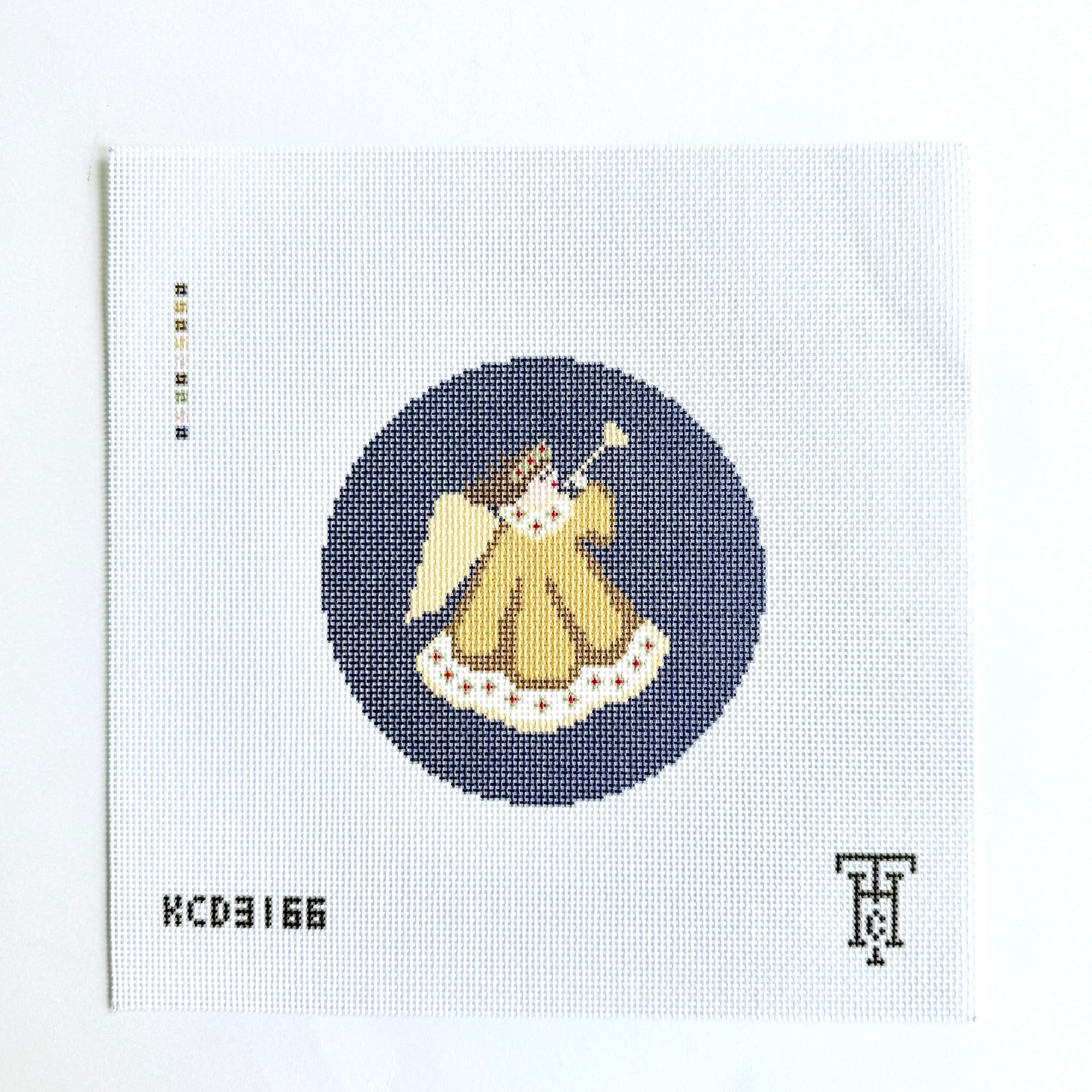Gloria Angel Golden Canvas - KC Needlepoint
