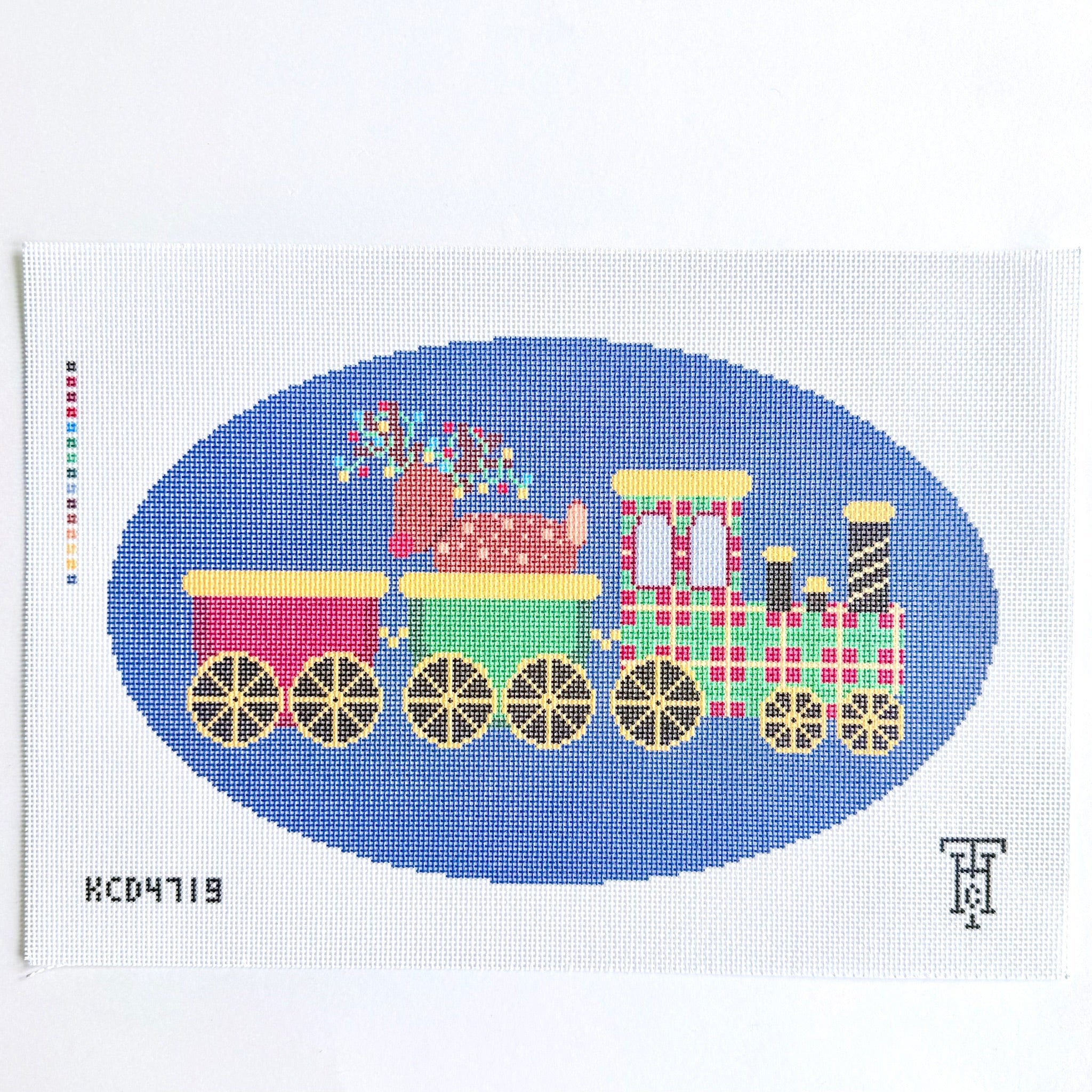 Christmas Train Canvas - KC Needlepoint