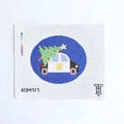 Christmas Police Car Canvas - KC Needlepoint