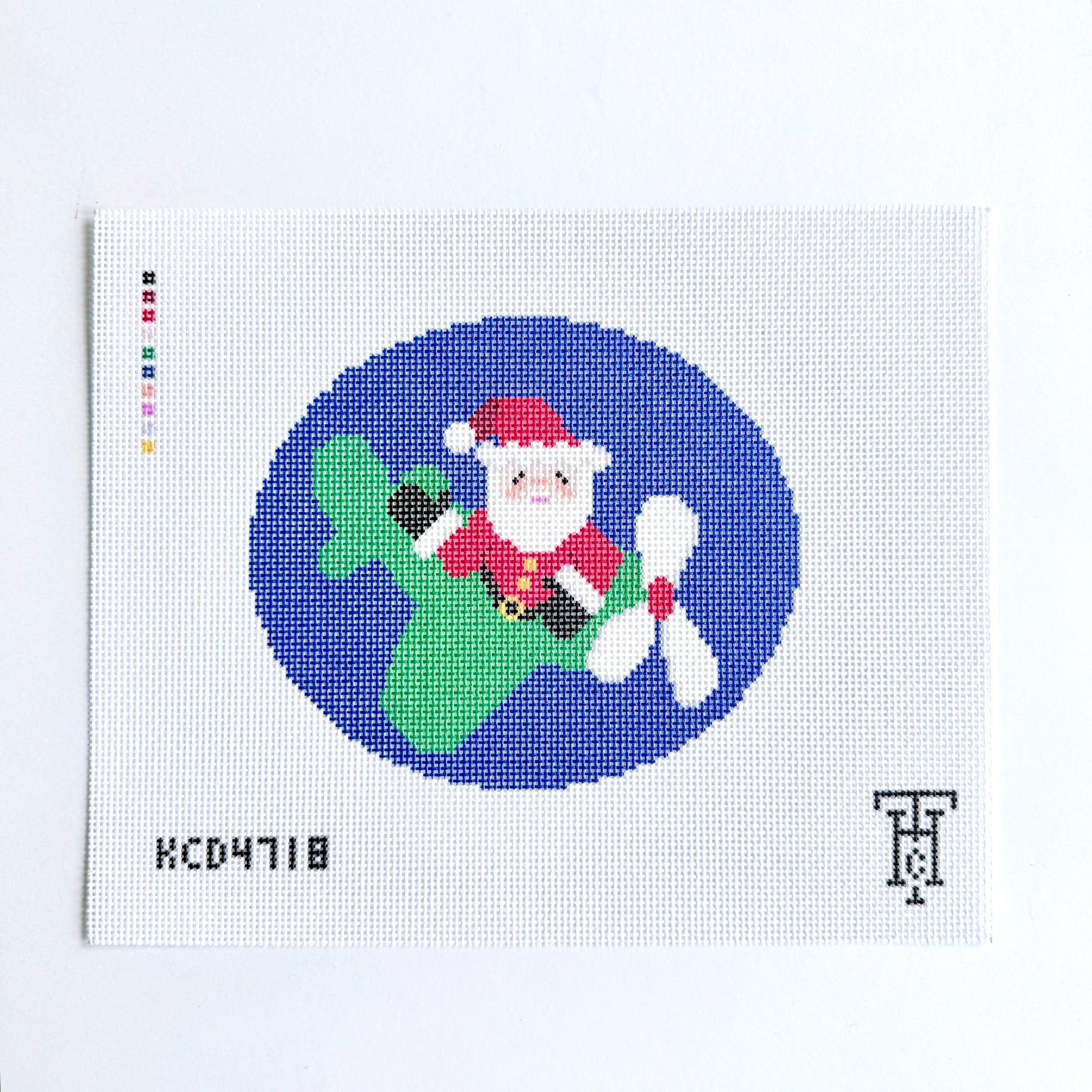 Christmas Plane Canvas - KC Needlepoint