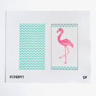Fancy Flamingo Sunglasses Case Canvas - KC Needlepoint