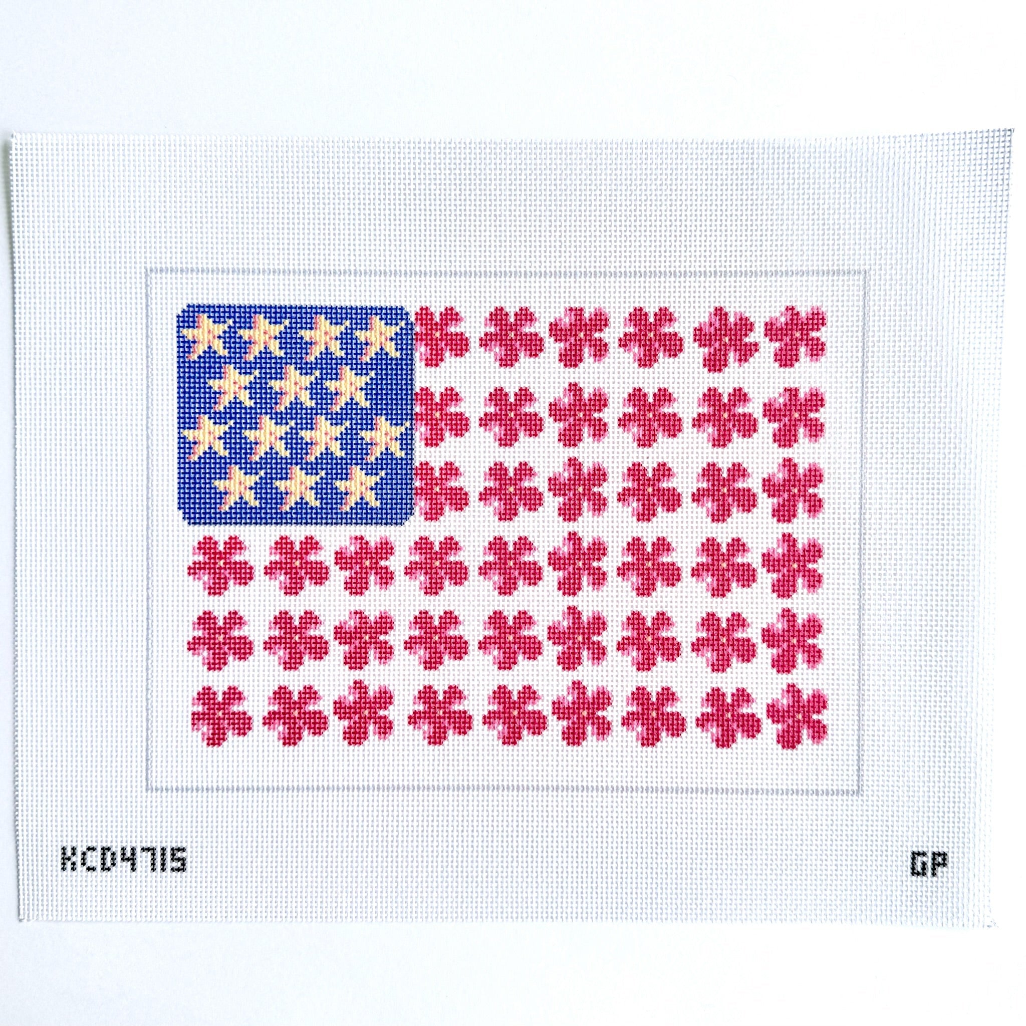 Starfish and Stripes Canvas - KC Needlepoint