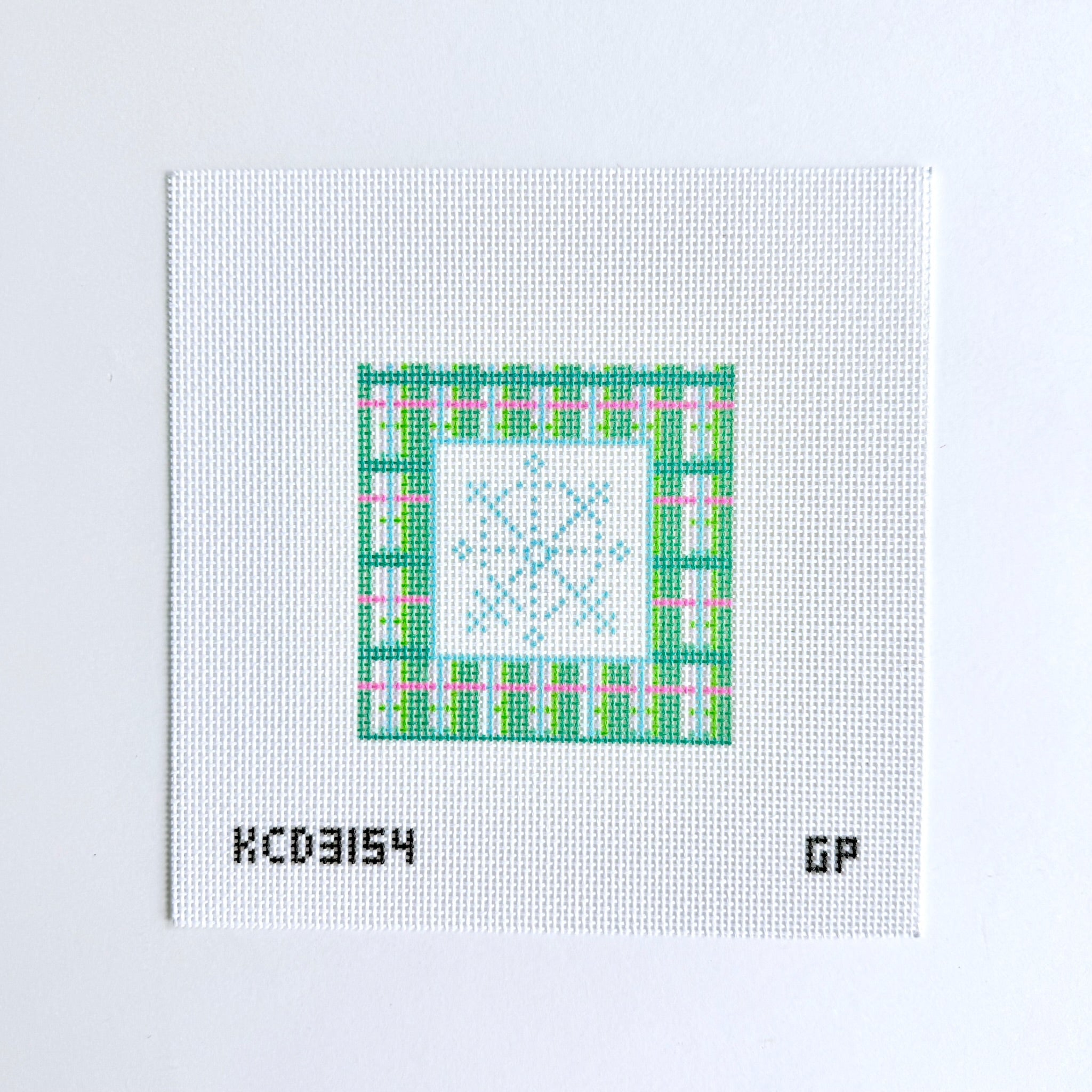 Mad for Plaid - Snowflake Canvas - KC Needlepoint