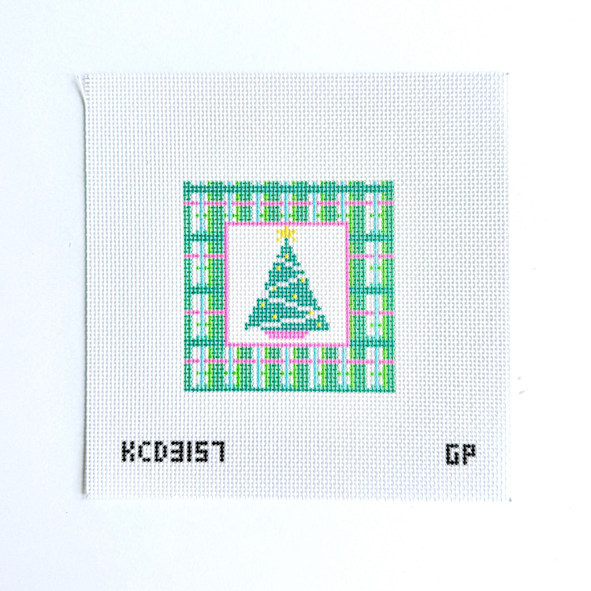 Mad for Plaid - Tree Canvas - KC Needlepoint