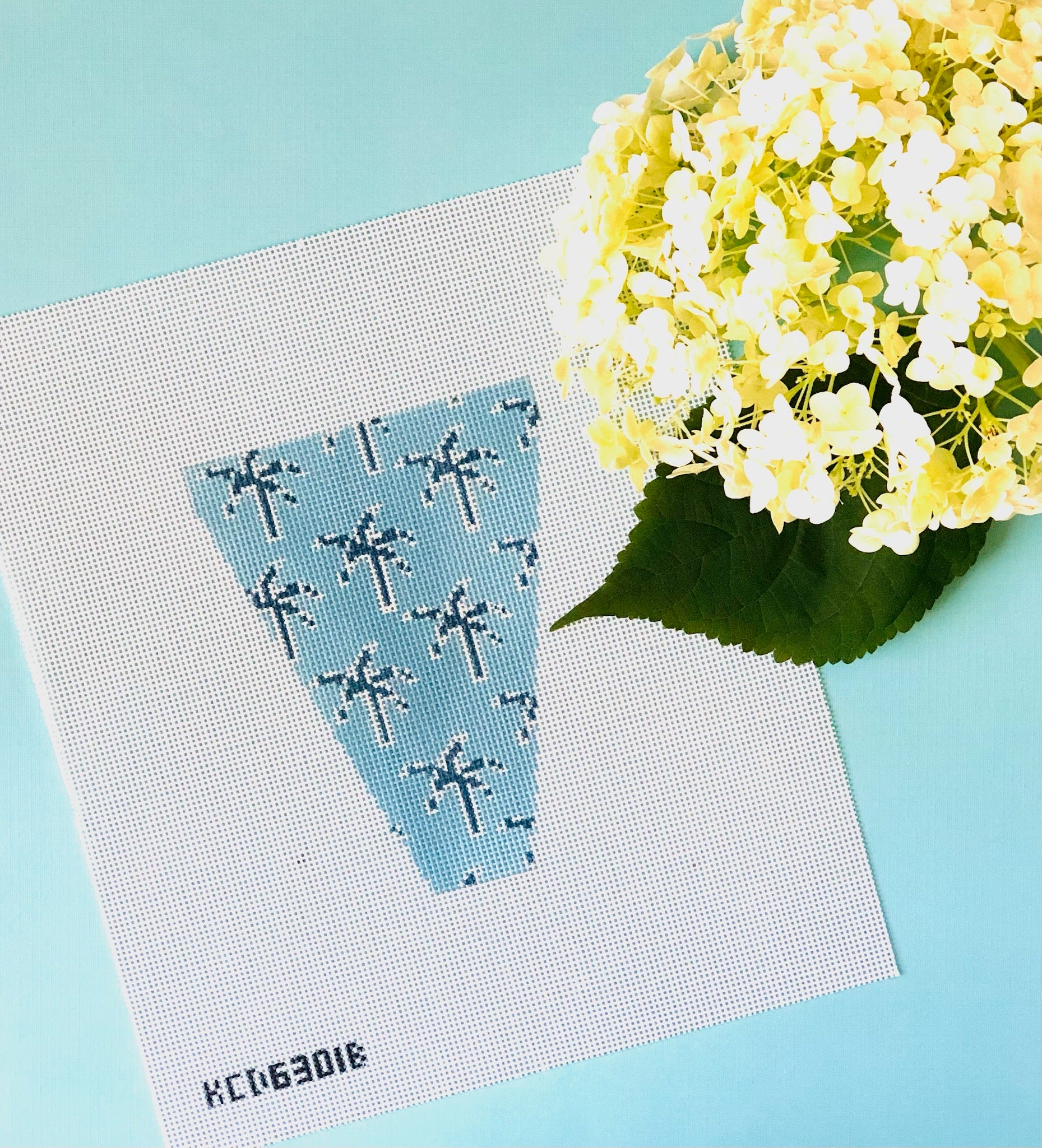 Palm Scissor Case Canvas - KC Needlepoint