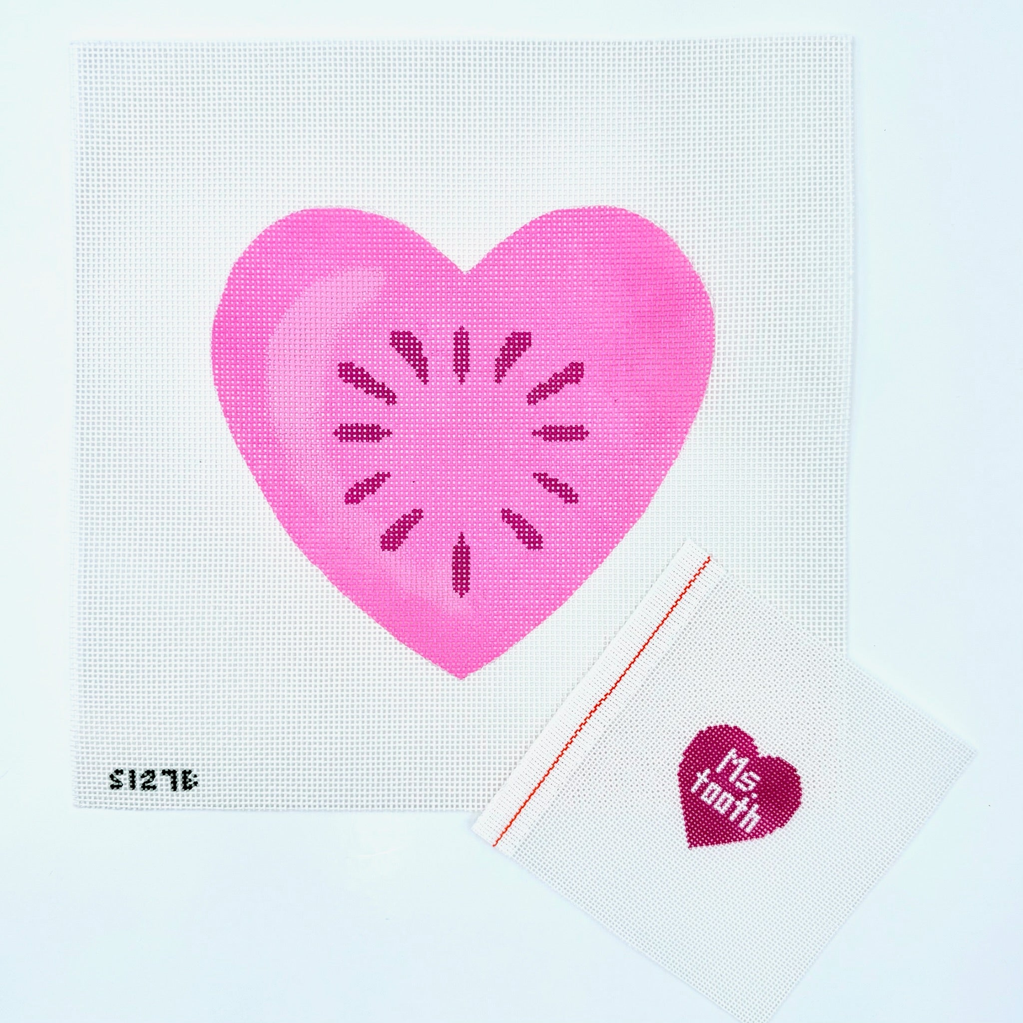 Heart Tooth Fairy Pillow Canvas - KC Needlepoint