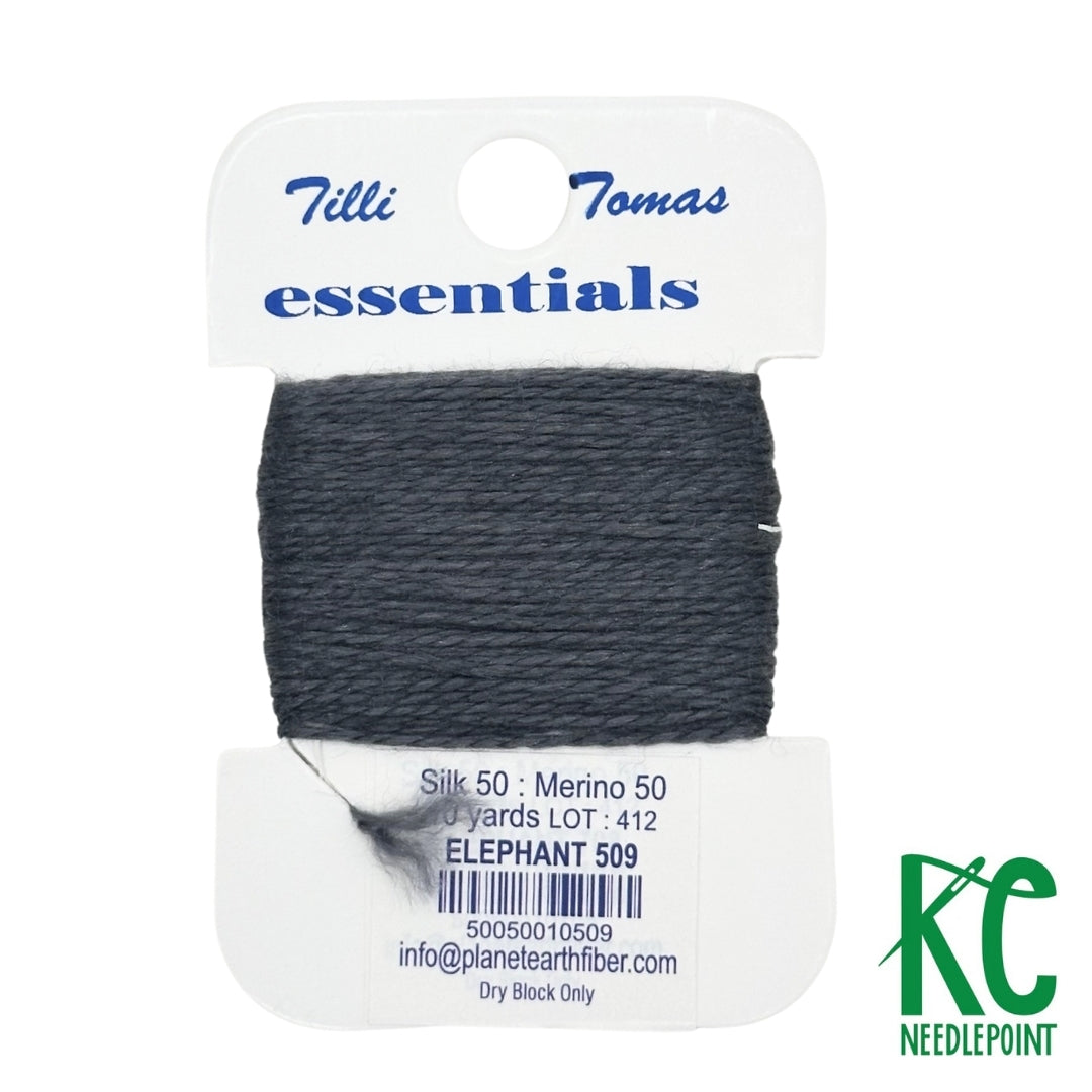Essentials Card 509 Elephant - KC Needlepoint