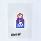 USA Men's Soccer Angel Canvas - KC Needlepoint