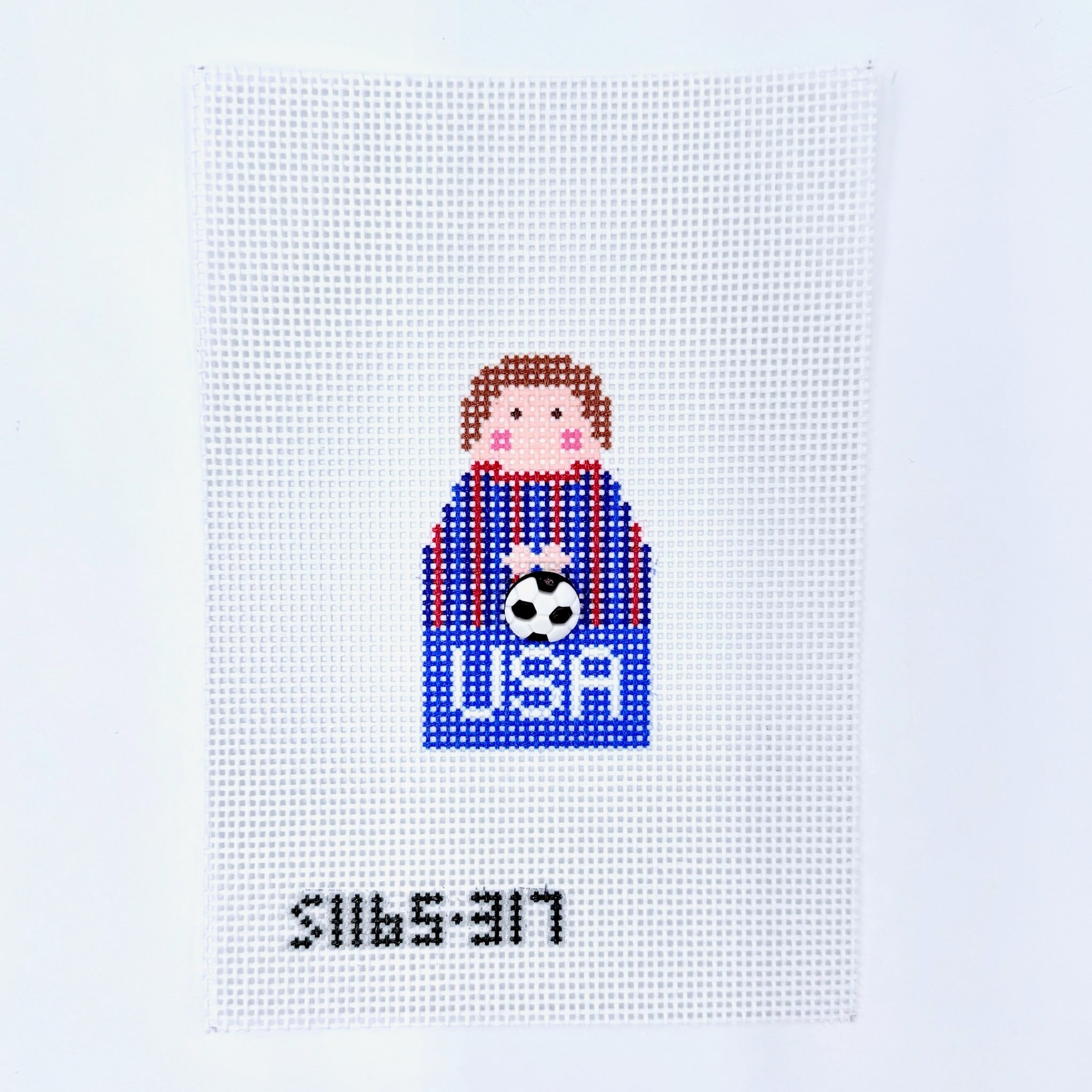 USA Men's Soccer Angel Canvas - KC Needlepoint