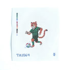 Jaguar Soccer Player Canvas - KC Needlepoint