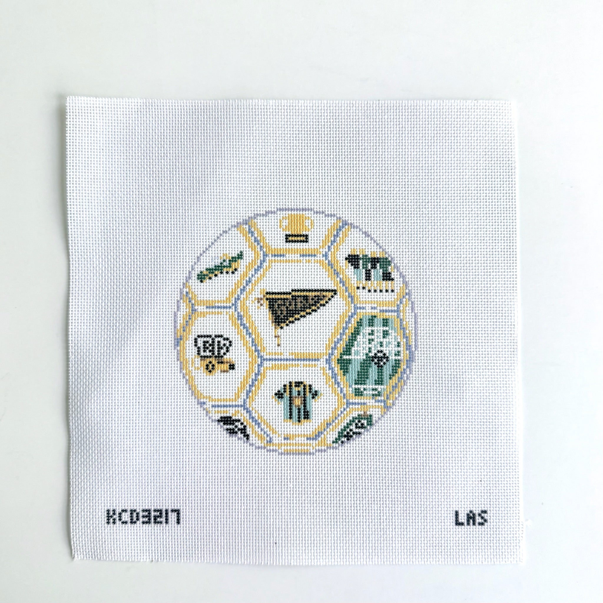 World Cup Celebration Soccer Ball Canvas - KC Needlepoint