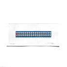 Pearls on Blue Key Fob Canvas - KC Needlepoint