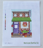 Autumn on Main St Cafe Needlepoint Canvas - KC Needlepoint