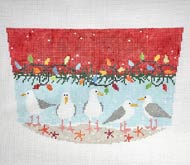 Seagulls Cuff Canvas - KC Needlepoint