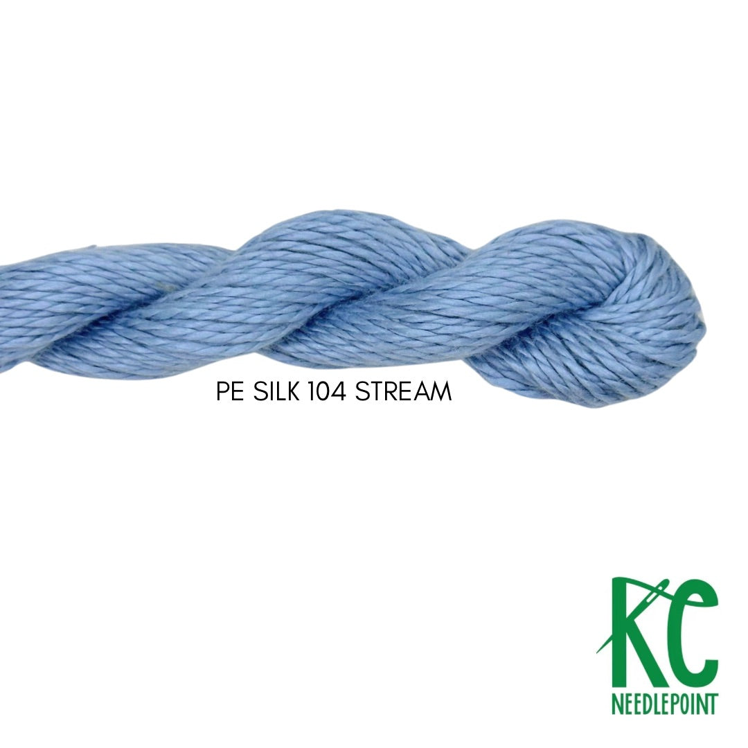 Planet Earth Silk 104 Stream - KC Needlepoint