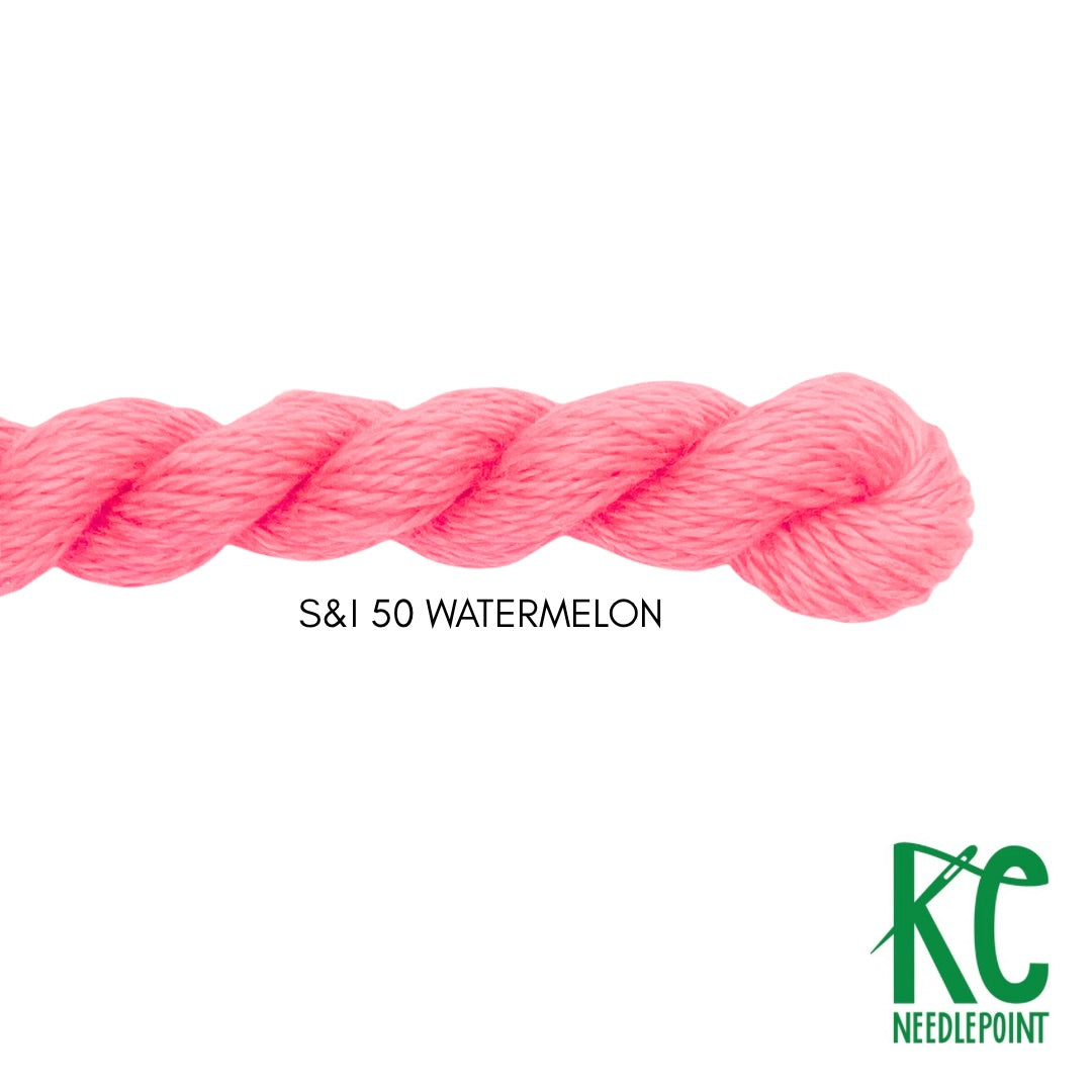 Silk & Ivory 050 Watermelon - KC Needlepoint