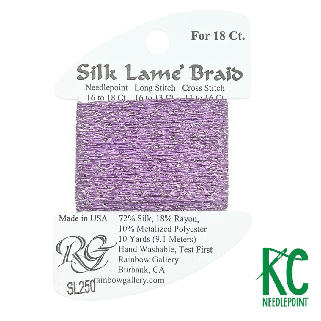 Silk Lamé Braid SL250 Heather Glen - KC Needlepoint