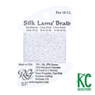 Silk Lamé Braid SL81 Platinum - KC Needlepoint