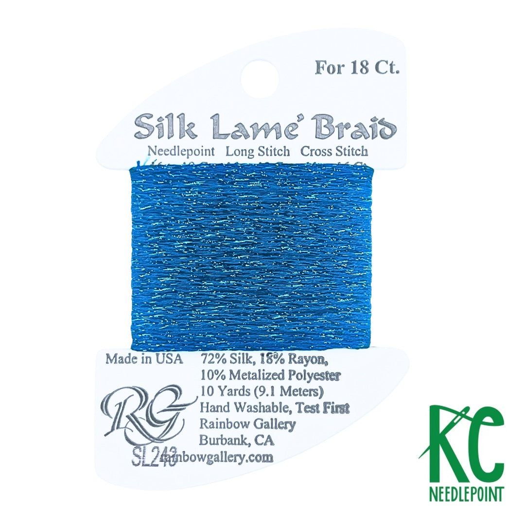 Silk Lamé Braid SL243 Suddenly Sapphire - KC Needlepoint