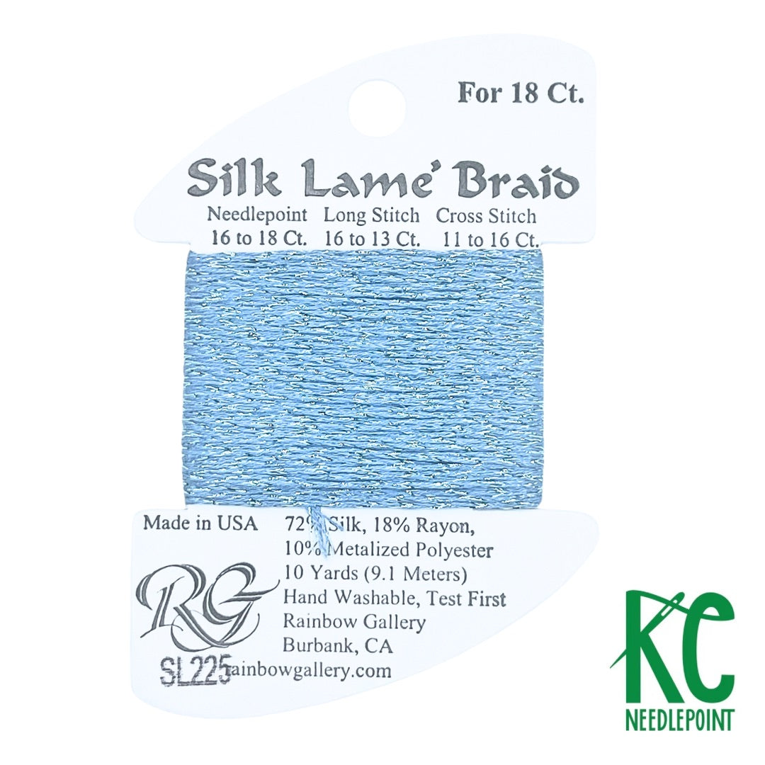 Silk Lamé Braid SL225 Forever Blue - KC Needlepoint