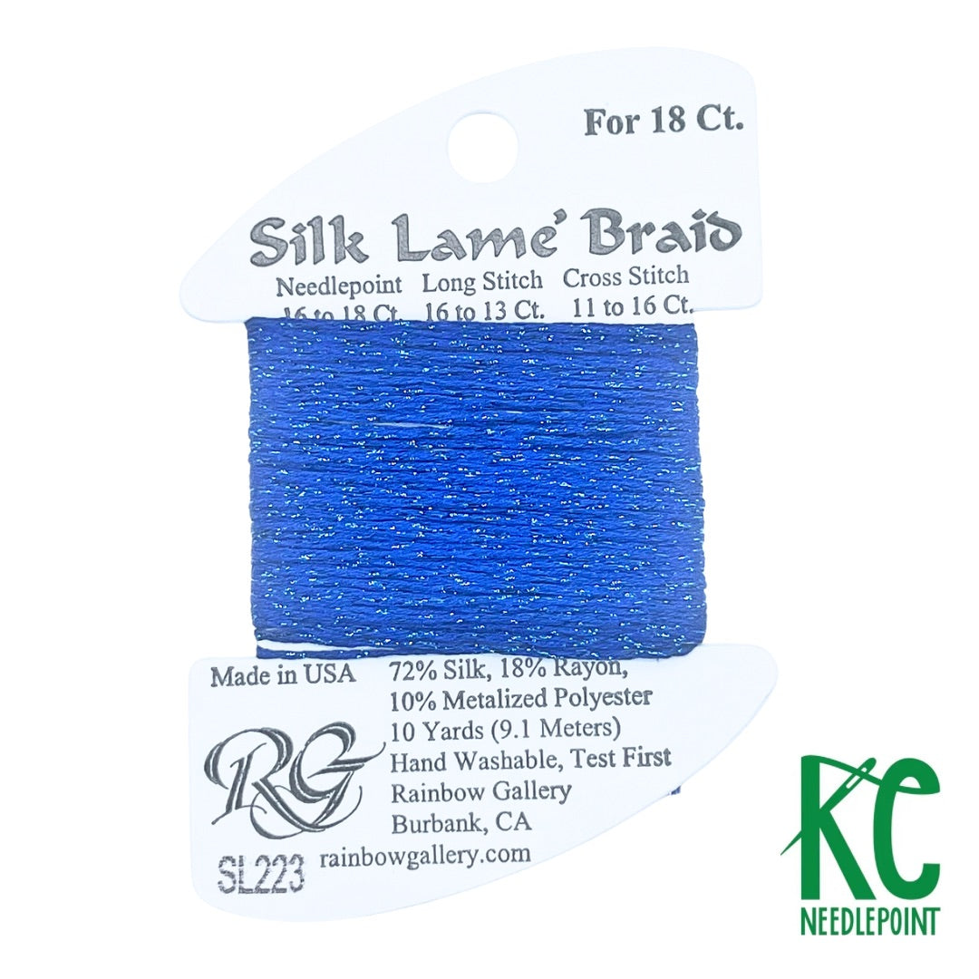 Silk Lamé Braid SL223 Crystal Blue - KC Needlepoint