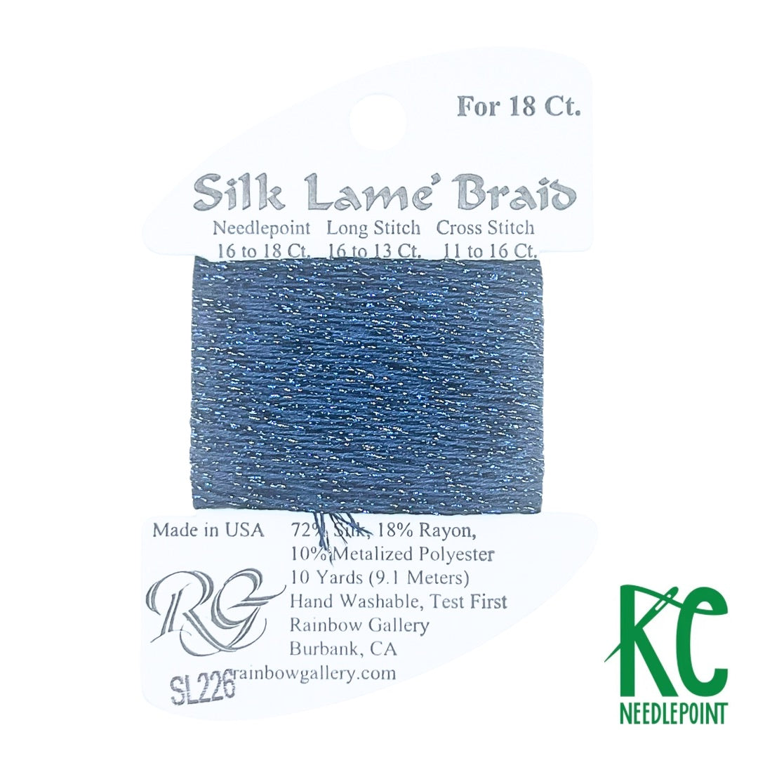 Silk Lamé Braid SL226 Starry Night - KC Needlepoint