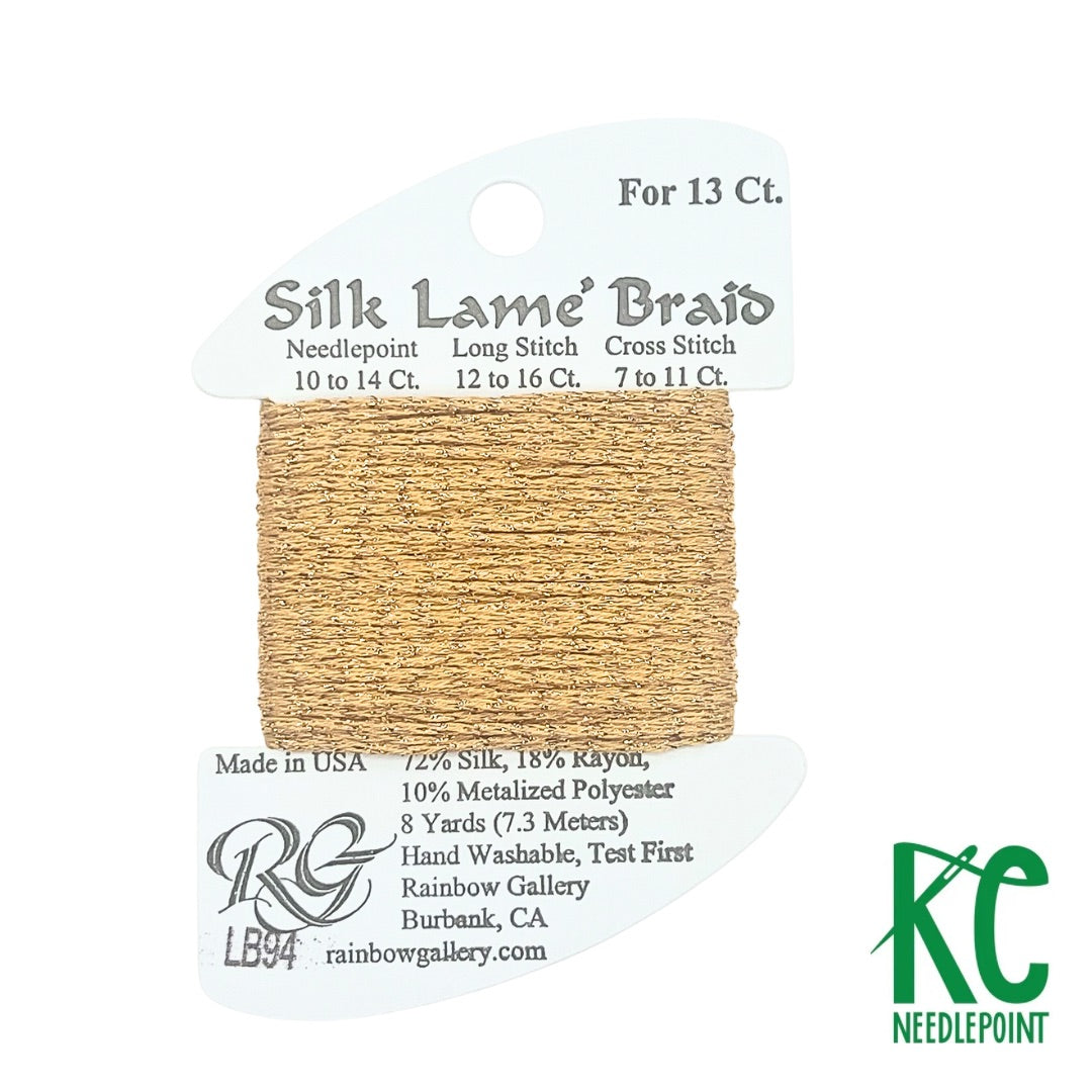 Silk Lamé Braid LB94 True Gold - KC Needlepoint