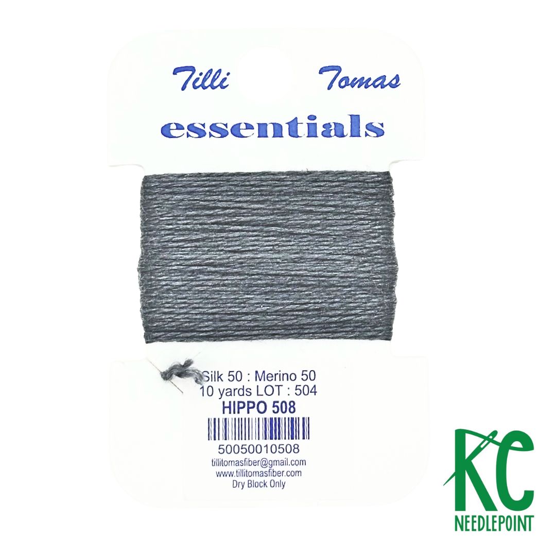 Essentials Card 508 Hippo - KC Needlepoint