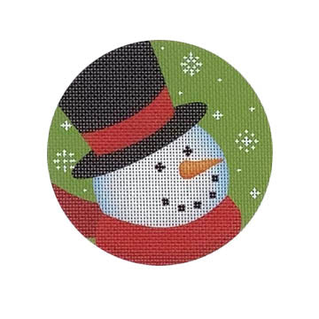 Traditional Top Hat Snowman Canvas