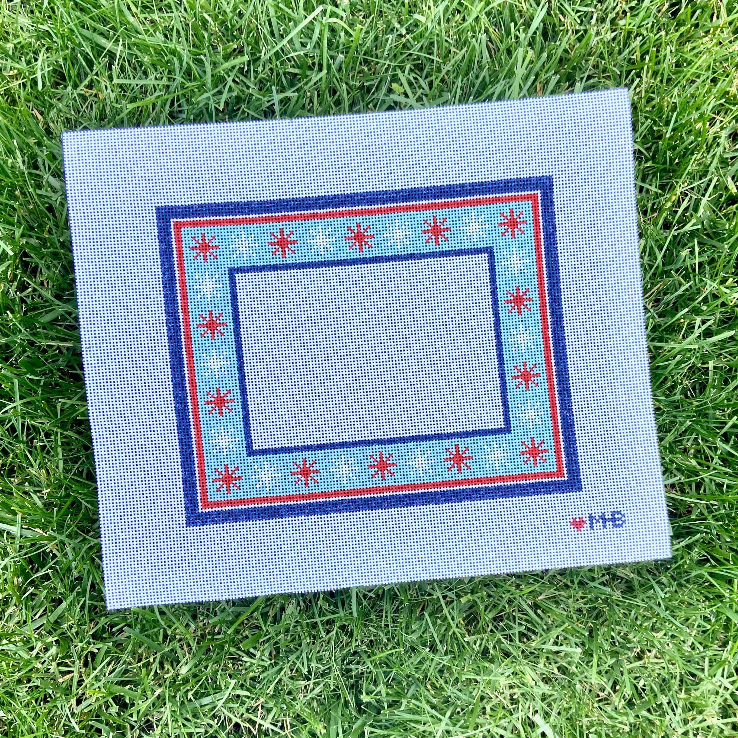 Fireworks Frame Canvas - KC Needlepoint