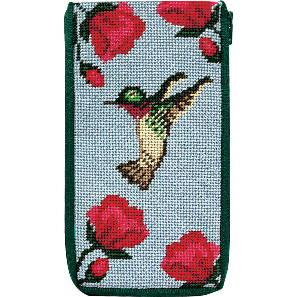 Hummingbird Eyeglass Case Kit - KC Needlepoint