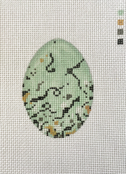 Red-Winged Blackbird Egg Canvas - KC Needlepoint