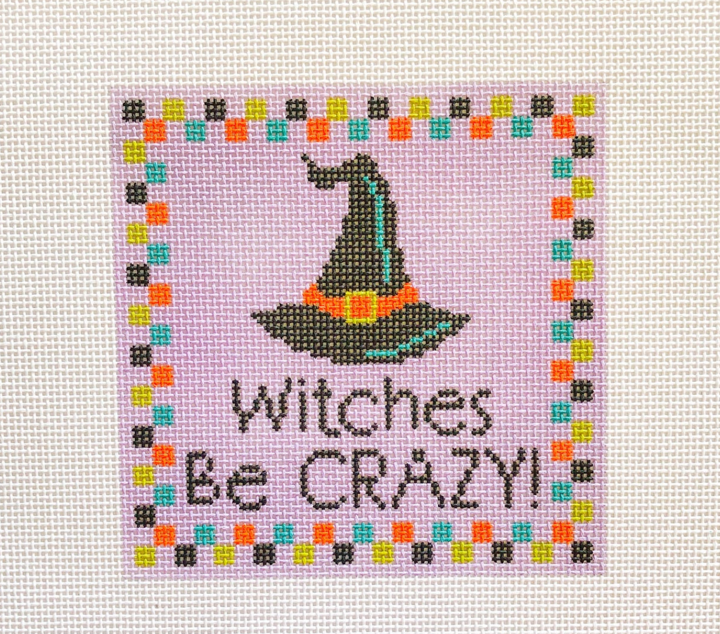 Witches Be Crazy Canvas - KC Needlepoint