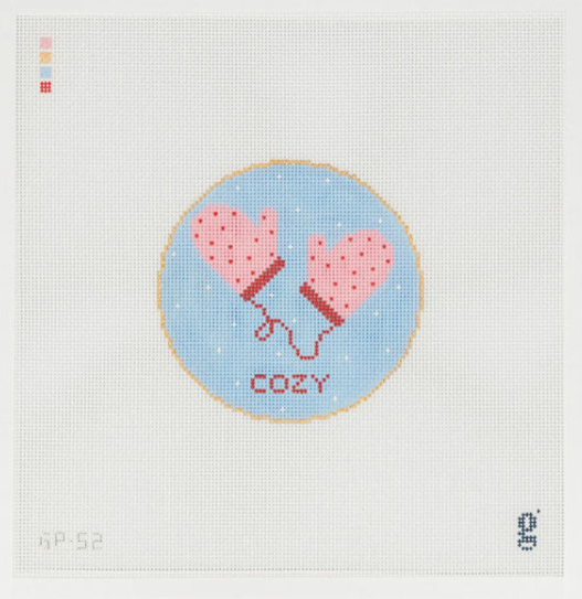 Cozy Mittens Canvas - KC Needlepoint