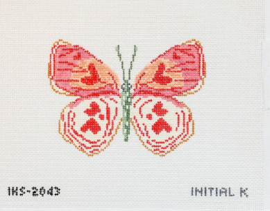 Valentine Butterfly Canvas - KC Needlepoint