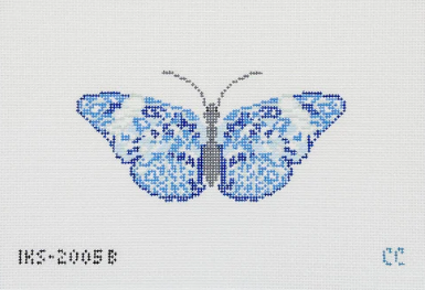 Chinoiserie Butterfly Canvas - KC Needlepoint