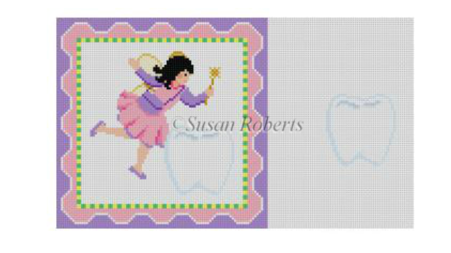 Girl Fairy with Tooth Pillow Canvas - KC Needlepoint