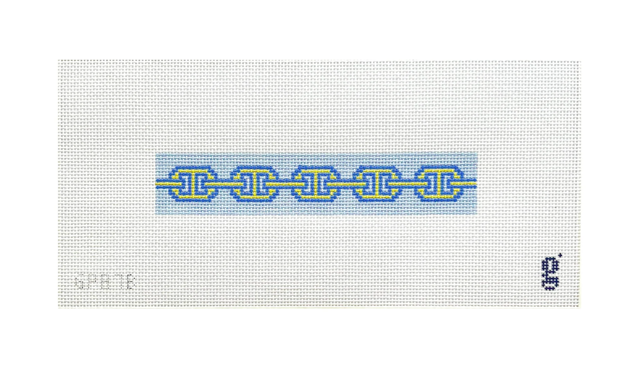 Periwinkle Links Key Fob Canvas - KC Needlepoint