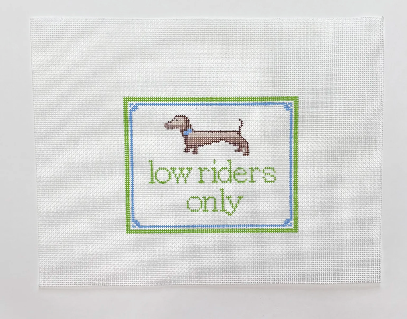low riders only canvas - KC Needlepoint