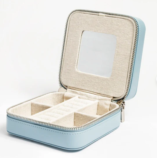 5" Leather Jewelry Box - KC Needlepoint