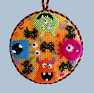 Colorful Monsters Canvas - KC Needlepoint