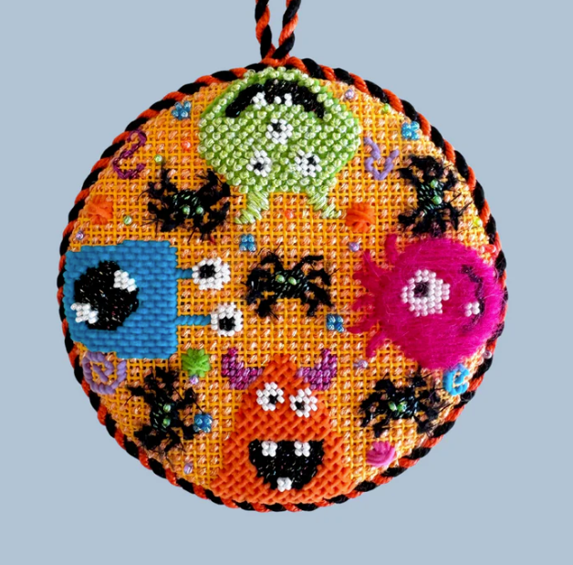Colorful Monsters Canvas - KC Needlepoint