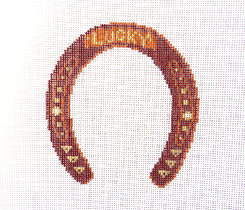 Lucky Horseshoe Canvas - KC Needlepoint