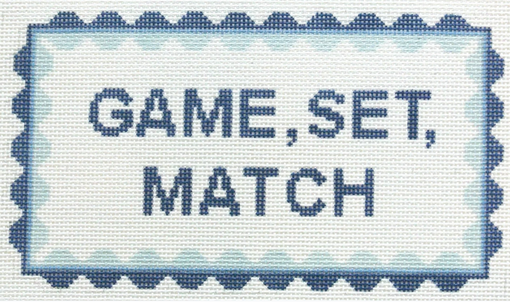 Game, Set, Match Canvas - KC Needlepoint