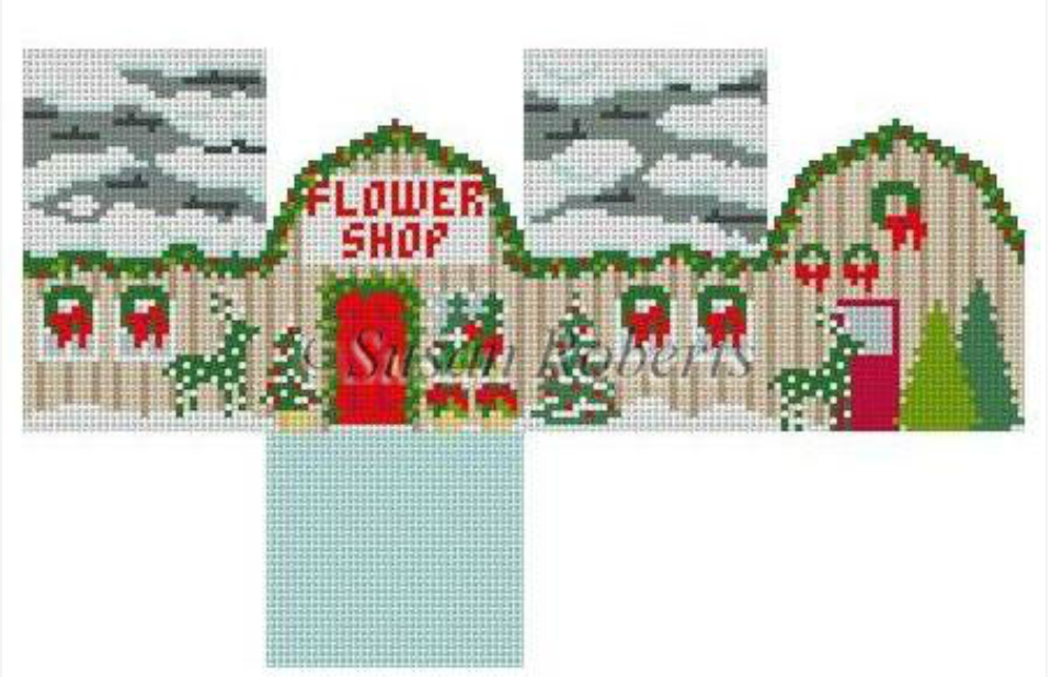 Flower Shop Mini House - KC Needlepoint