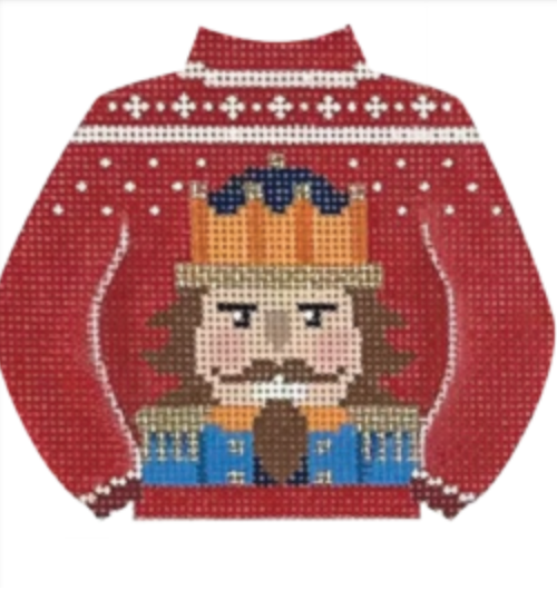 Nutcracker Sweater Canvas - KC Needlepoint