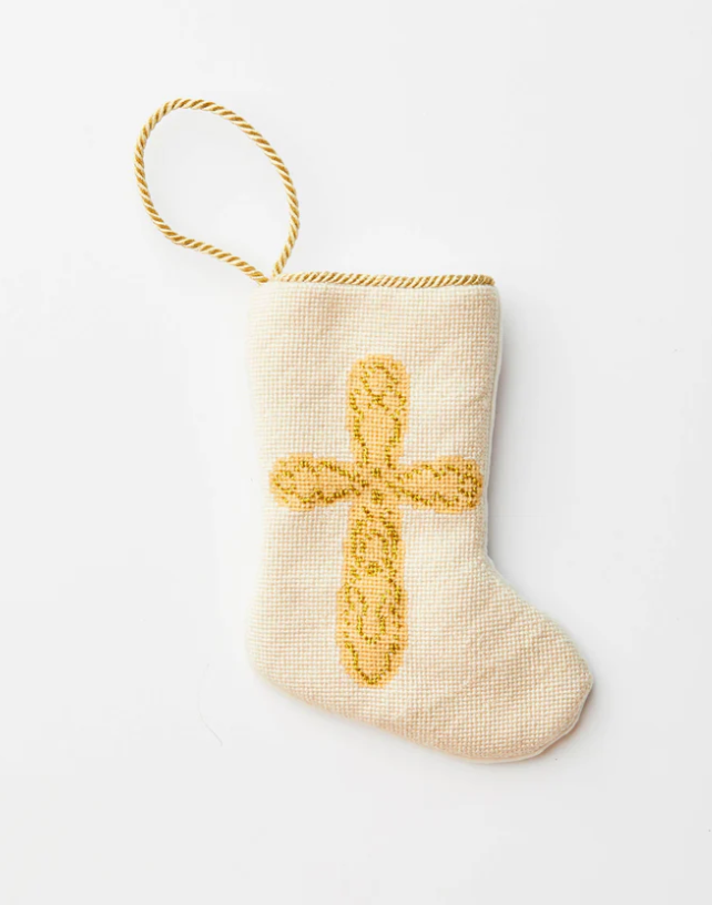 Finished Bauble Stocking: Prince of Peace - KC Needlepoint